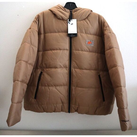 Nike DX5683-258 Women Sz XL Brown Sportswear Therma-FIT Repel Puffer Jacket - Picture 1 of 15